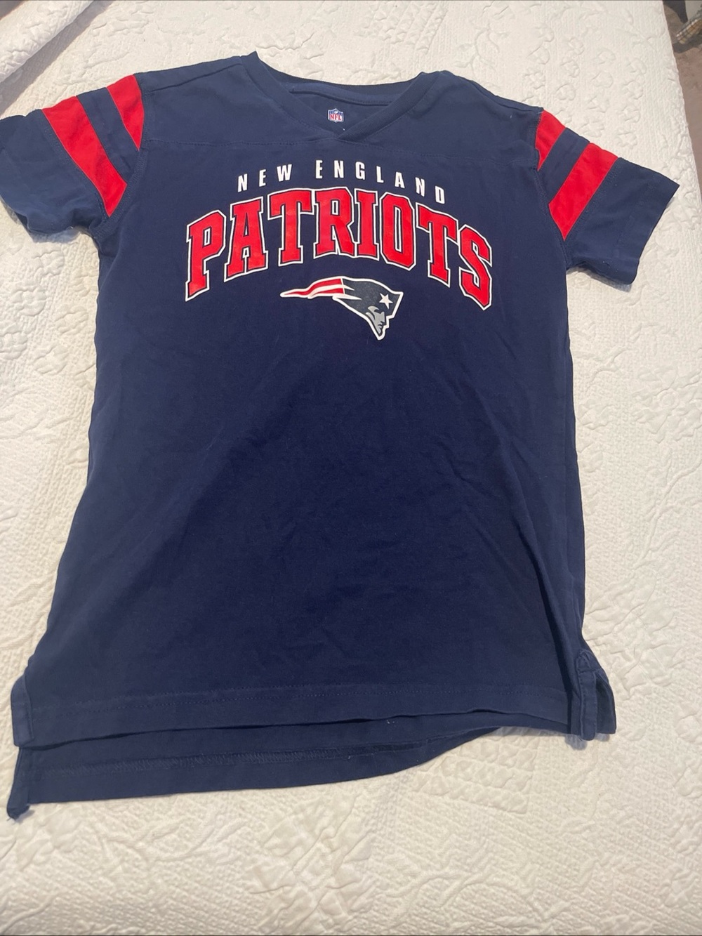 NFL Kids Navy & Red Team Tee 8